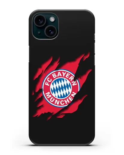 Чехол с эмблемой Бавария Мюнхен силиконовый для iPhone 15 Plus