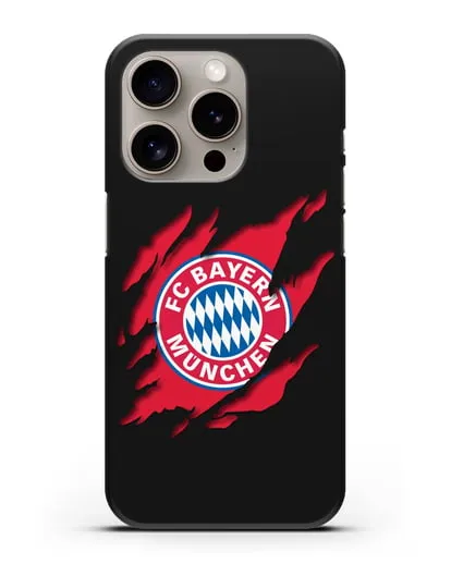 Чехол с эмблемой Бавария Мюнхен силиконовый для iPhone 15 Pro