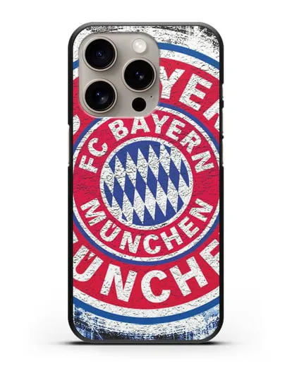 Чехол с символикой Bayern Munchen силиконовый для iPhone 15 Pro