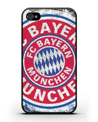 Чехол с символикой Bayern Munchen силиконовый для iPhone 4/4s