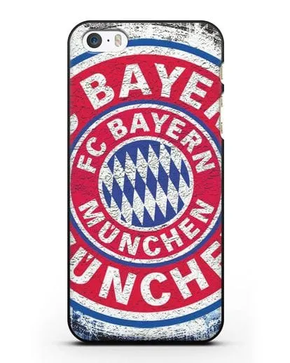 Чехол с символикой Bayern Munchen силиконовый для iPhone 5/5s/SE