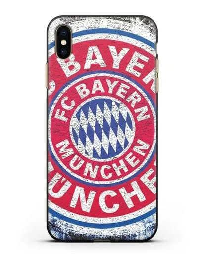 Чехол с символикой Bayern Munchen силиконовый для iPhone XS Max