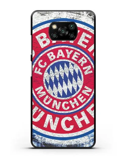 Чехол с символикой Bayern Munchen силиконовый для Xiaomi Poco X3 Pro