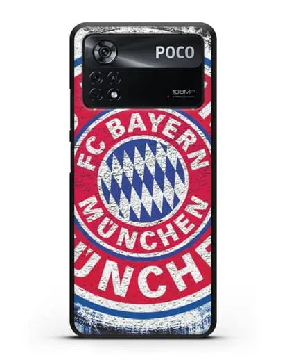 Чехол с символикой Bayern Munchen силиконовый для Xiaomi Poco X4 Pro