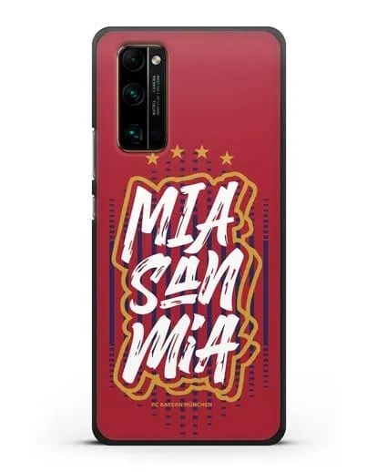 Чехол Бавария Мюнхен с надписью Mia San Mia силиконовый для Honor 30 Pro Plus