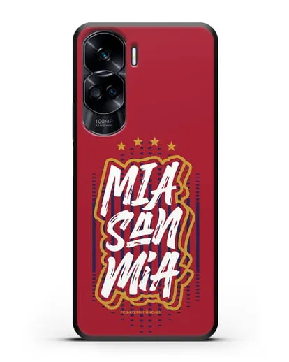 Чехол Бавария Мюнхен с надписью Mia San Mia силиконовый для Honor 90 Lite
