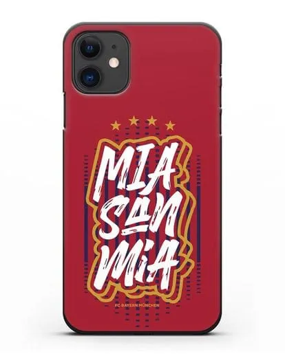 Чехол Бавария Мюнхен с надписью Mia San Mia силиконовый для iPhone 11