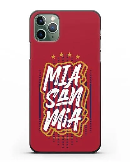 Чехол Бавария Мюнхен с надписью Mia San Mia силиконовый для iPhone 11 Pro Max