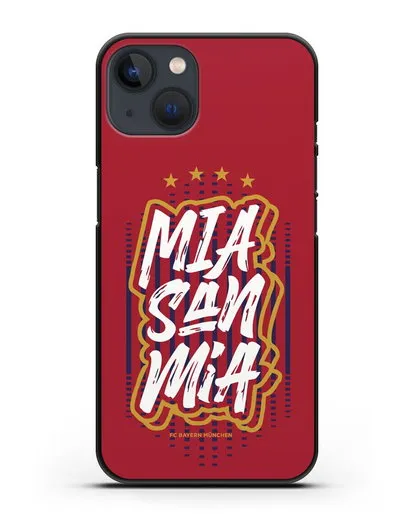 Чехол Бавария Мюнхен с надписью Mia San Mia силиконовый для iPhone 13 Mini