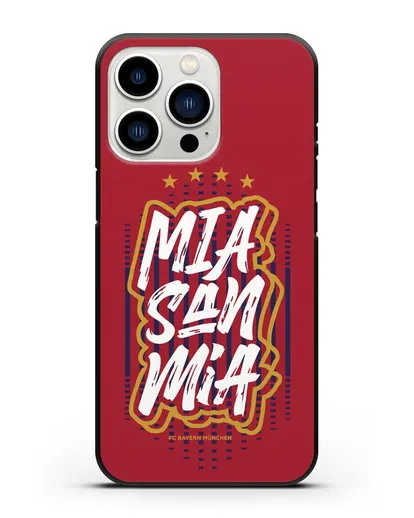 Чехол Бавария Мюнхен с надписью Mia San Mia силиконовый для iPhone 13 Pro