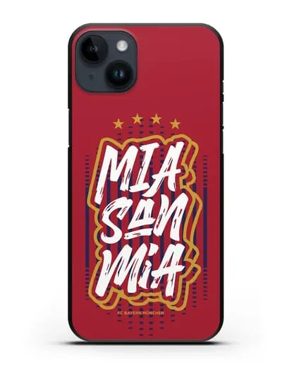 Чехол Бавария Мюнхен с надписью Mia San Mia силиконовый для iPhone 14 Plus