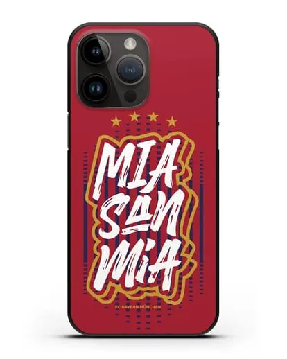 Чехол Бавария Мюнхен с надписью Mia San Mia силиконовый для iPhone 14 Pro Max