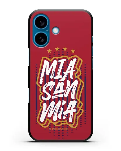 Чехол Бавария Мюнхен с надписью Mia San Mia силиконовый для iPhone 16