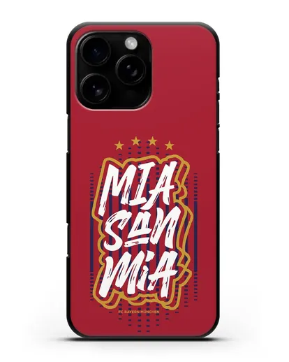 Чехол Бавария Мюнхен с надписью Mia San Mia силиконовый для iPhone 16 Pro Max