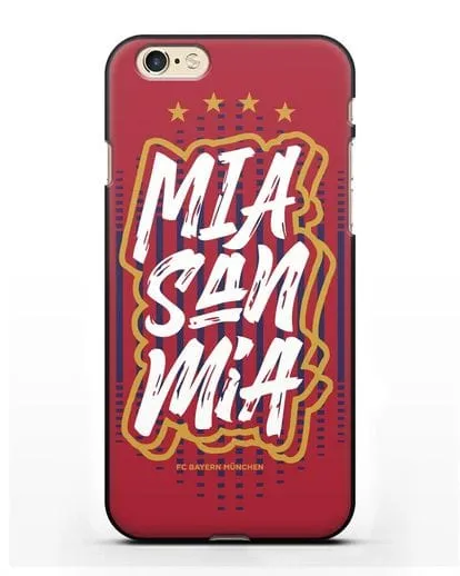 Чехол Бавария Мюнхен с надписью Mia San Mia силиконовый для iPhone 6