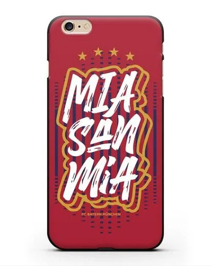 Чехол Бавария Мюнхен с надписью Mia San Mia силиконовый для iPhone 6s Plus