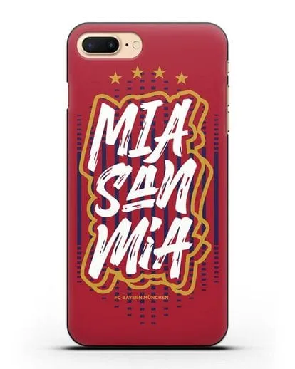 Чехол Бавария Мюнхен с надписью Mia San Mia силиконовый для iPhone 8 Plus