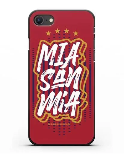 Чехол Бавария Мюнхен с надписью Mia San Mia силиконовый для iPhone SE 2020