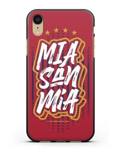 Чехол Бавария Мюнхен с надписью Mia San Mia силиконовый для iPhone XR