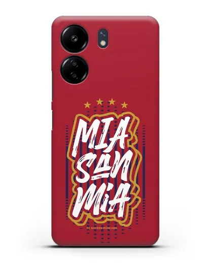Чехол Бавария Мюнхен с надписью Mia San Mia силиконовый для Xiaomi Poco C65