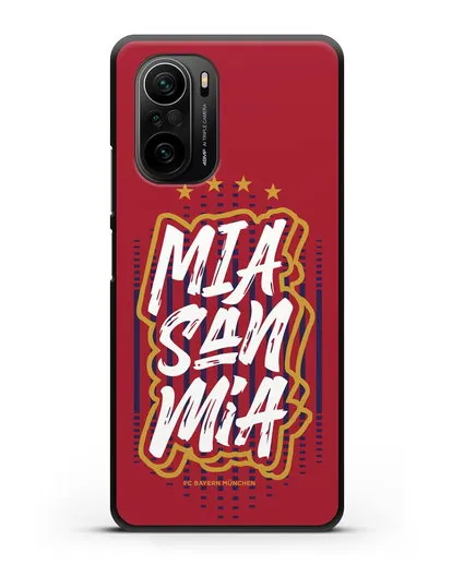 Чехол Бавария Мюнхен с надписью Mia San Mia силиконовый для Xiaomi Poco F3 Pro