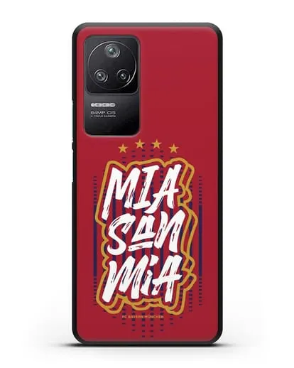 Чехол Бавария Мюнхен с надписью Mia San Mia силиконовый для Xiaomi Poco F4