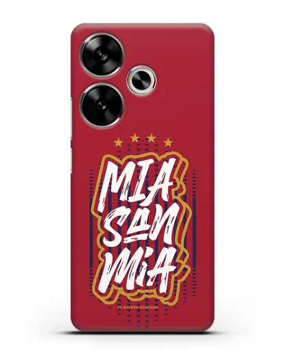 Чехол Бавария Мюнхен с надписью Mia San Mia силиконовый для Xiaomi Poco F6