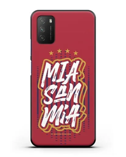 Чехол Бавария Мюнхен с надписью Mia San Mia силиконовый для Xiaomi Poco M3