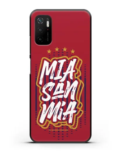 Чехол Бавария Мюнхен с надписью Mia San Mia силиконовый для Xiaomi Poco M3 Pro