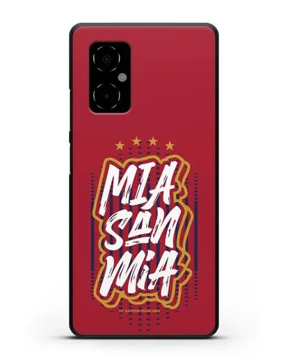 Чехол Бавария Мюнхен с надписью Mia San Mia силиконовый для Xiaomi Poco M4 5G