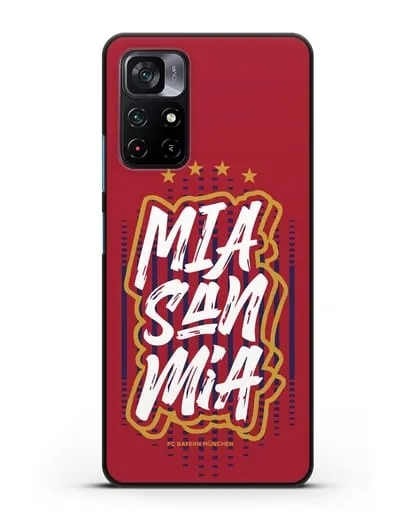 Чехол Бавария Мюнхен с надписью Mia San Mia силиконовый для Xiaomi Poco M4 Pro 5G