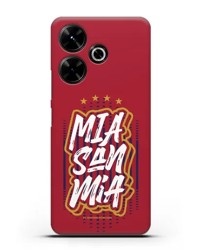 Чехол Бавария Мюнхен с надписью Mia San Mia силиконовый для Xiaomi Poco M6