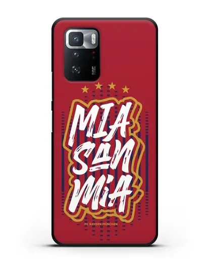 Чехол Бавария Мюнхен с надписью Mia San Mia силиконовый для Xiaomi Poco X3 GT