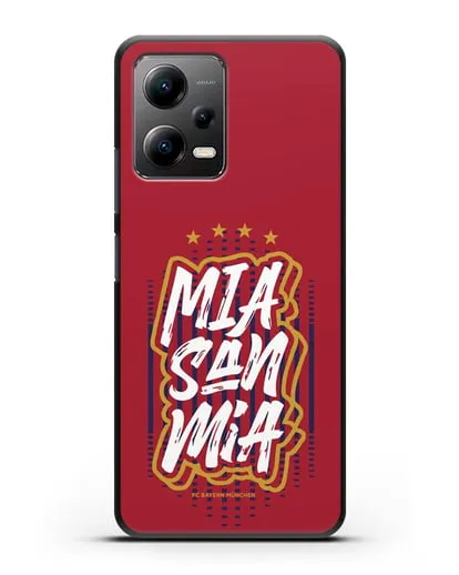 Чехол Бавария Мюнхен с надписью Mia San Mia силиконовый для Xiaomi Poco X5
