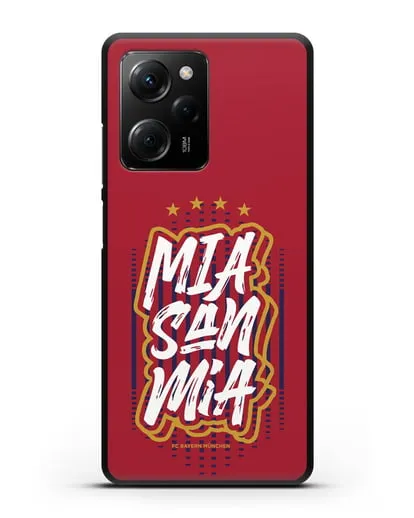 Чехол Бавария Мюнхен с надписью Mia San Mia силиконовый для Xiaomi Poco X5 Pro