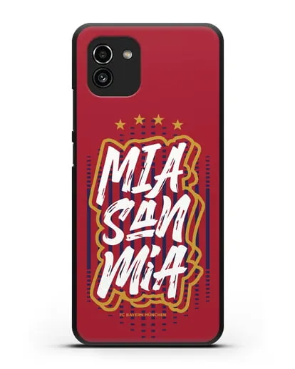 Чехол Бавария Мюнхен с надписью Mia San Mia силиконовый для Samsung Galaxy A03 [SM-A035]