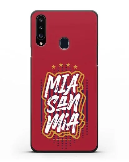 Чехол Бавария Мюнхен с надписью Mia San Mia силиконовый для Samsung Galaxy A20s [SM-A207FN]