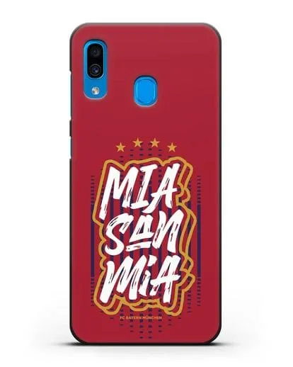 Чехол Бавария Мюнхен с надписью Mia San Mia силиконовый для Samsung Galaxy A30 [SM-A305FN]