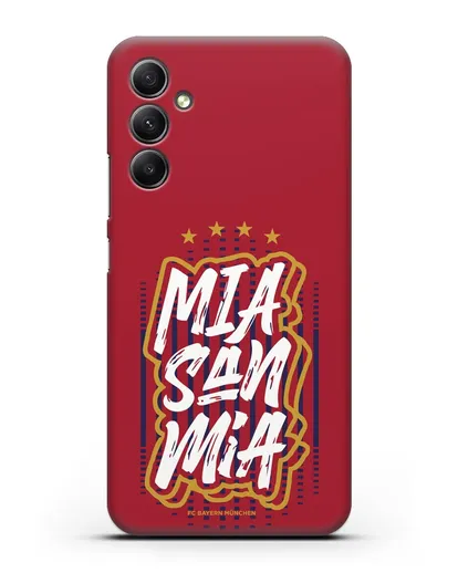 Чехол Бавария Мюнхен с надписью Mia San Mia силиконовый для Samsung Galaxy A34 [SM-A346]