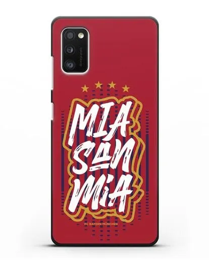 Чехол Бавария Мюнхен с надписью Mia San Mia силиконовый для Samsung Galaxy A41 [SM-A415F]