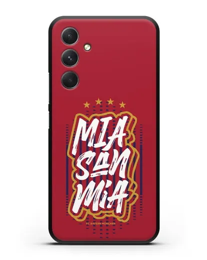 Чехол Бавария Мюнхен с надписью Mia San Mia силиконовый для Samsung Galaxy A54 [SM-A536]