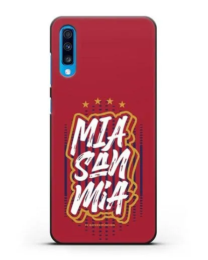 Чехол Бавария Мюнхен с надписью Mia San Mia силиконовый для Samsung Galaxy A70 [SM-A705F]