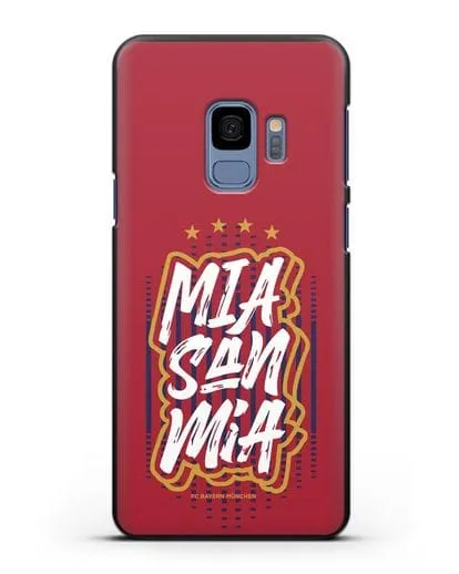 Чехол Бавария Мюнхен с надписью Mia San Mia силиконовый для Samsung Galaxy S9 [SM-G960F]