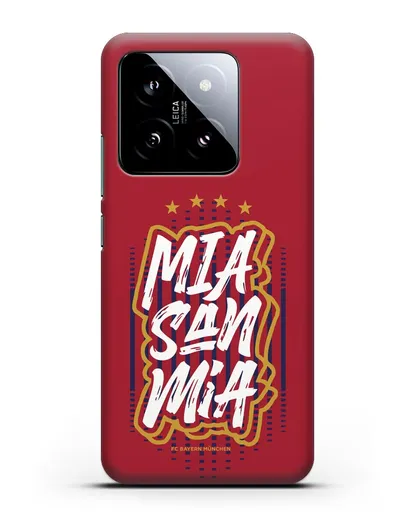 Чехол Бавария Мюнхен с надписью Mia San Mia силиконовый для Xiaomi 14