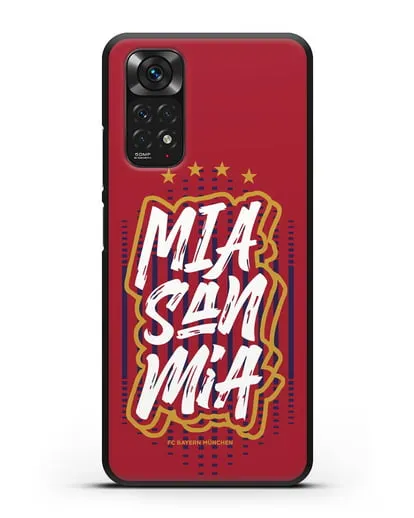 Чехол Бавария Мюнхен с надписью Mia San Mia силиконовый для Xiaomi Redmi Note 11