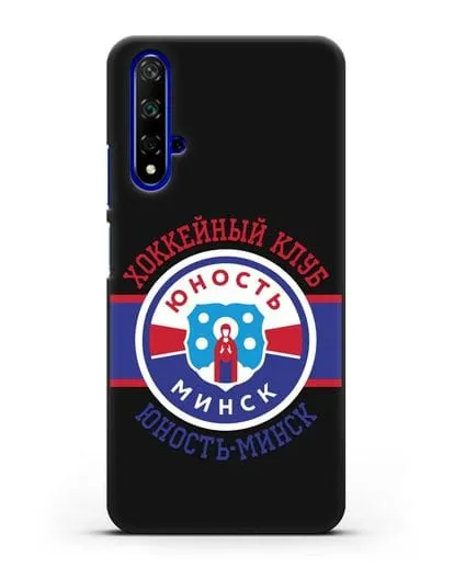 Чеxол с логотипом ХК Юность-Минск силиконовый для Honor 20