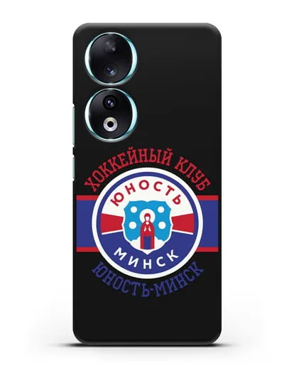 Чеxол с логотипом ХК Юность-Минск силиконовый для Honor 90