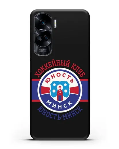 Чеxол с логотипом ХК Юность-Минск силиконовый для Honor 90 Lite