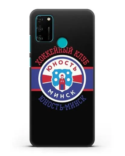 Чеxол с логотипом ХК Юность-Минск силиконовый для Honor 9A