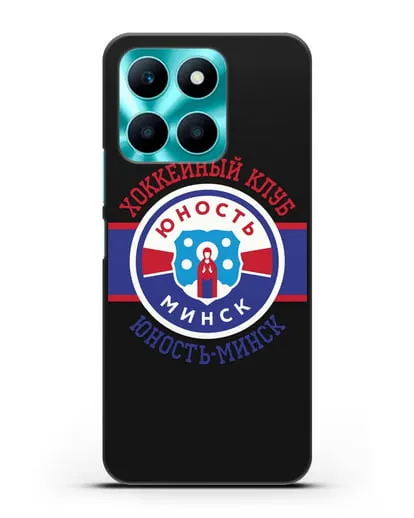 Чеxол с логотипом ХК Юность-Минск силиконовый для Honor X6a